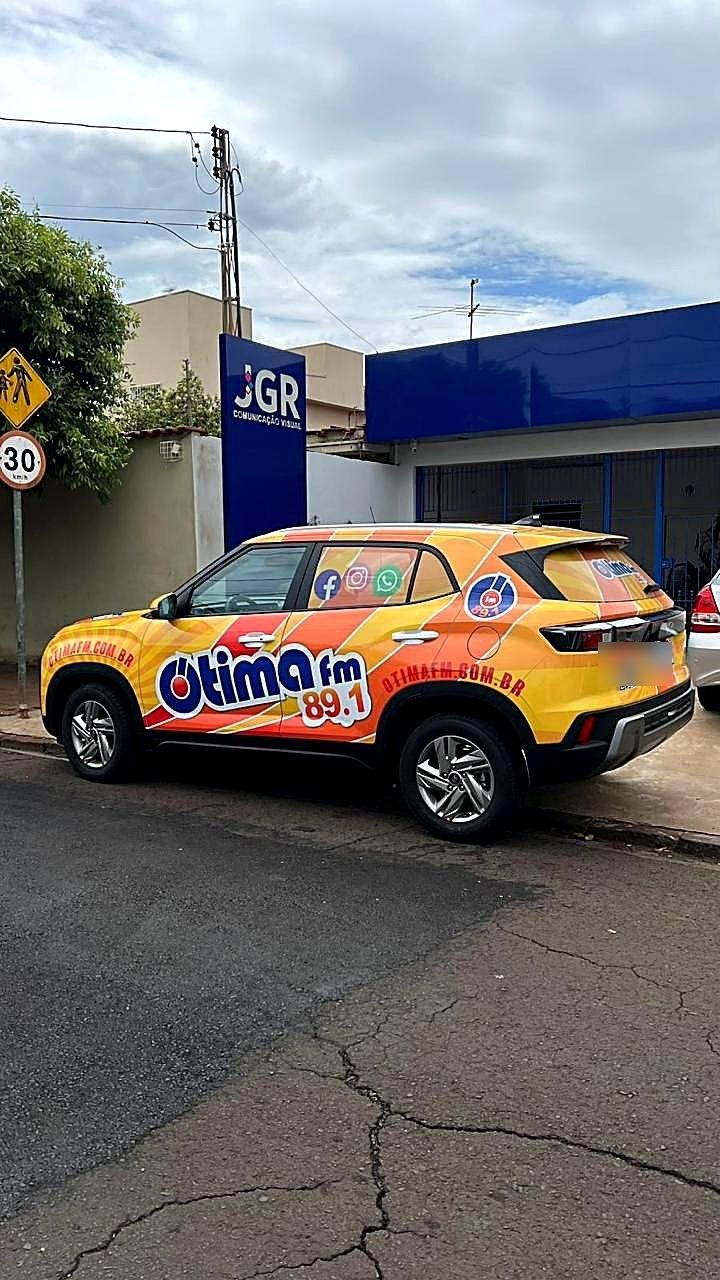 Plotagem de veículo produzida pela JGR